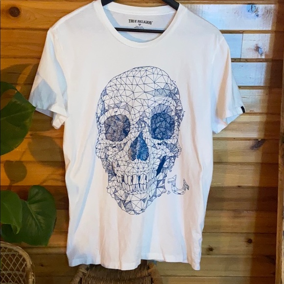 Abstract skull true religion t-shirt